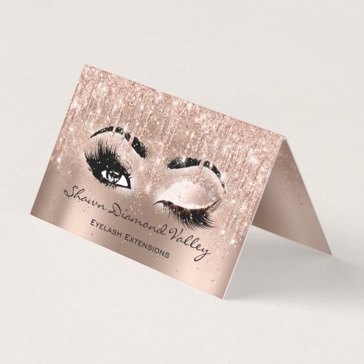 Carte De Visite Makeup Artist Lashes (Devant)