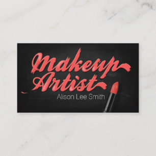 Carte De Visite Makeup Artist/Orange Lipstick
