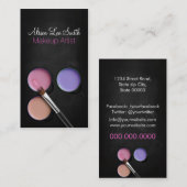 Carte De Visite Makeup Artist/Palette (Devant / Derrière)