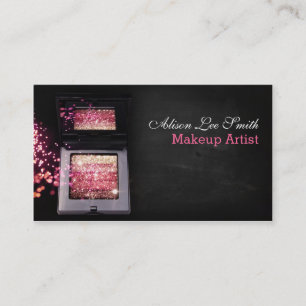 Carte De Visite Makeup Artist/Pink Magic Shimmer Brick