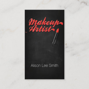 Carte De Visite Makeup Artist/Réseau Lipstick