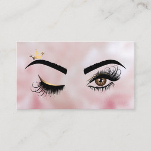 Carte De Visite Makeup artist Wink Eye Beauty Salon Lash Extension
