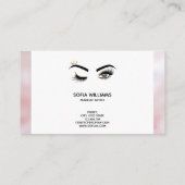 Carte De Visite Makeup artist Wink Eye Beauty Salon Lash Extension (Dos)