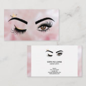 Carte De Visite Makeup artist Wink Eye Beauty Salon Lash Extension (Devant / Derrière)