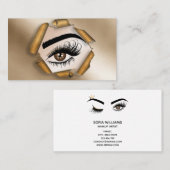 Carte De Visite Makeup artist Wink Eye Beauty Salon Lash Extension (Devant / Derrière)