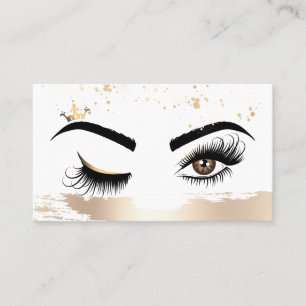 Carte De Visite Makeup artist Wink Eye Beauty Salon Lash Extension