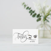 Carte De Visite Makeup artist Wink Eye Beauty Salon Lash Extension (Debout devant)