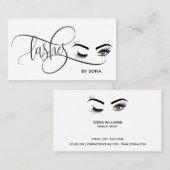 Carte De Visite Makeup artist Wink Eye Beauty Salon Lash Extension (Devant / Derrière)