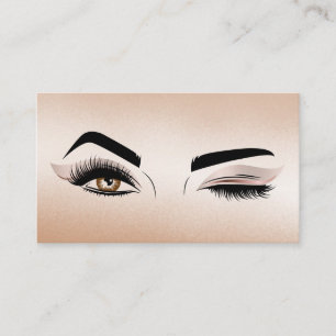 Carte De Visite Makeup artist Wink Eye Beauty Salon Lash Extension