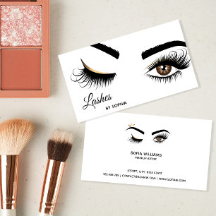 Carte De Visite Makeup artist Wink Eye Beauty Salon Lash Extension