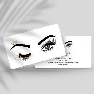 Carte De Visite Makeup artist Wink Eye Beauty Salon Lash Extension