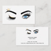 Carte De Visite Makeup artist Wink Eye Beauty Salon Lash Extension (Devant / Derrière)