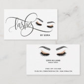 Carte De Visite Makeup artist Wink Eye Beauty Salon Lash Extension (Devant / Derrière)