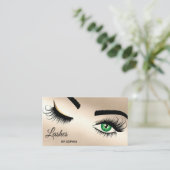 Carte De Visite Makeup artist Wink Eye Beauty Salon Lash Extension (Debout devant)