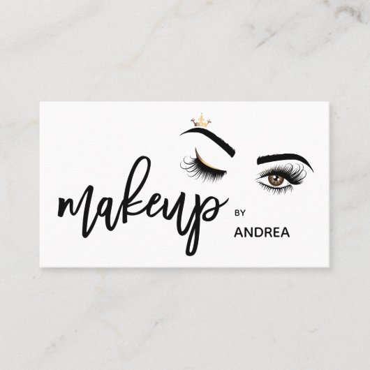 Carte De Visite Makeup artist Wink Eye Beauty Salon Lash Extension (Devant)