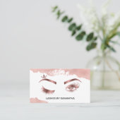 Carte De Visite Makeup artist Wink Eye Beauty Salon Lash Extension (Debout devant)