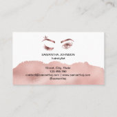 Carte De Visite Makeup artist Wink Eye Beauty Salon Lash Extension (Dos)