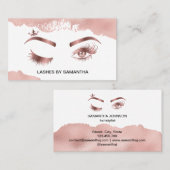 Carte De Visite Makeup artist Wink Eye Beauty Salon Lash Extension (Devant / Derrière)