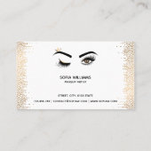 Carte De Visite Makeup artist Wink Eye Beauty Salon Lash Extension (Dos)