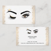 Carte De Visite Makeup artist Wink Eye Beauty Salon Lash Extension (Devant / Derrière)