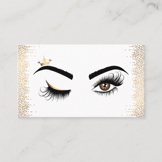 Carte De Visite Makeup artist Wink Eye Beauty Salon Lash Extension (Devant)