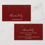 Carte De Visite MAKEUP ARTISTE Bourgogne (Devant / Derrière)