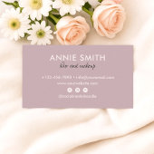 Carte De Visite Makeup Monogram Marble Rose Gold Glitter Ombre