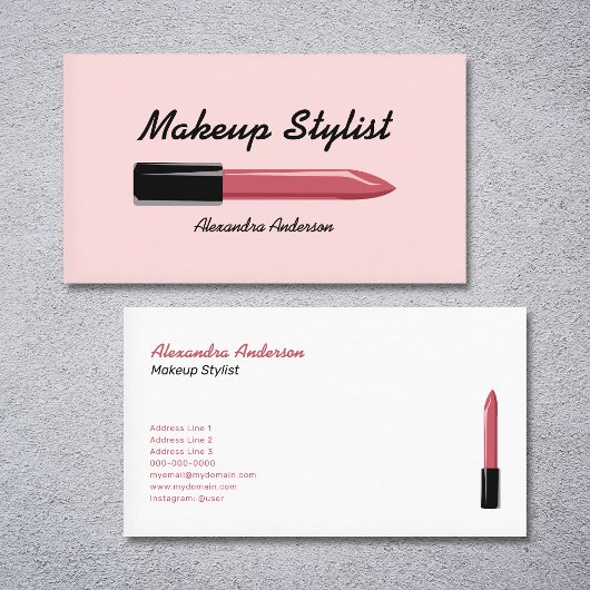 Carte De Visite Makeup Stylist