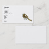 Carte De Visite Malade de modèle dans la toilette (Devant / Derrière)