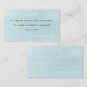 Carte De Visite Maladie de la maladie d'Alzheimer Information sur  (Devant / Derrière)