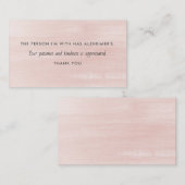 Carte De Visite Maladie de la maladie d'Alzheimer Information sur  (Devant / Derrière)