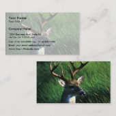 Carte De Visite mâle Blanc-coupé la queue (Devant / Derrière)