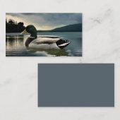 Carte De Visite Mallard Duck (Devant / Derrière)
