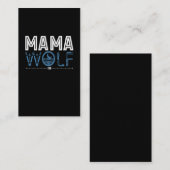 Carte De Visite Mama Wolf Amérindienne mère de l'art (Devant / Derrière)