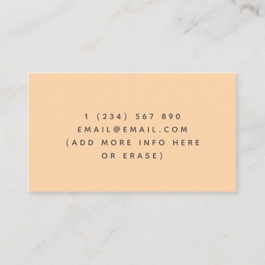 Carte De Visite Maman & Baby Giraffe Babysitter Garde d'enfants mi (Dos)