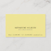 Carte de visite maman citron jaune blanc (Dos)