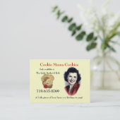 Carte De Visite Maman Cookies de biscuit (Debout devant)