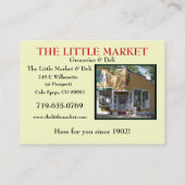 Carte De Visite Maman Cookies de biscuit (Dos)