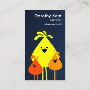 Carte De Visite Maman drôle mignonne Bird Babysitting Chicks