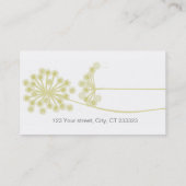 Carte De Visite Maman professionnelle moderne florale de fleur (Dos)