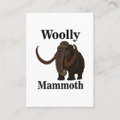 Carte De Visite Mammoth laineux (Devant)