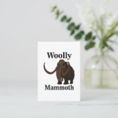 Carte De Visite Mammoth laineux (Debout devant)