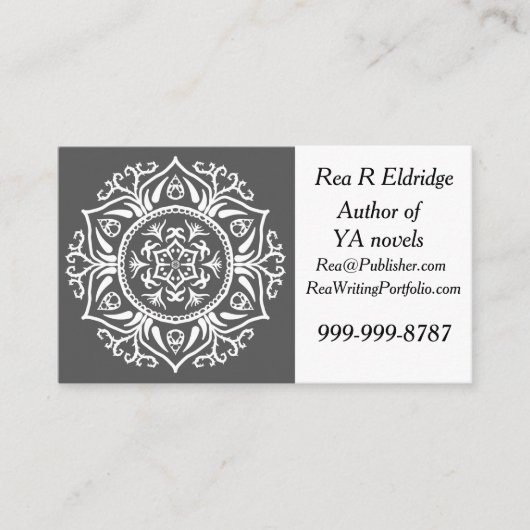 Carte De Visite Manatee Mandala (Devant)