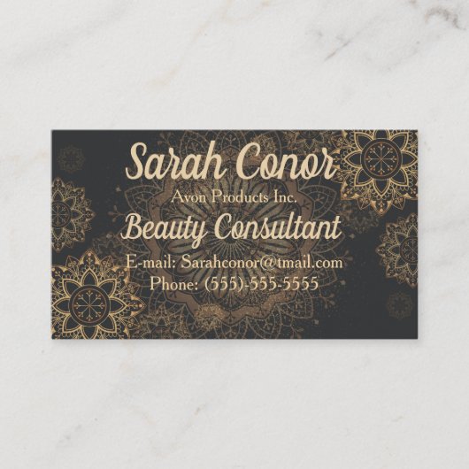 Carte de visite Mandala (Devant)