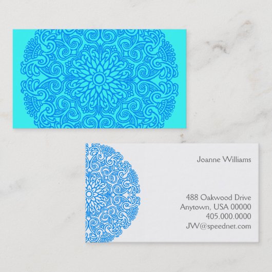 Carte De Visite Mandala (Devant / Derrière)