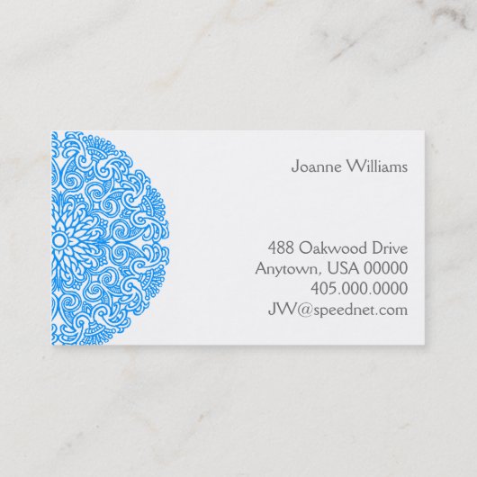 Carte De Visite Mandala (Dos)