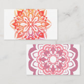Carte De Visite mandala (Devant / Derrière)