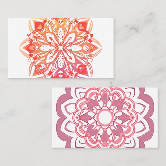 Carte De Visite mandala (Devant / Derrière)
