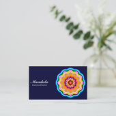 Carte De Visite Mandala 01 - Dark Navy 000033 (Debout devant)