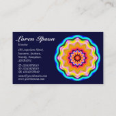 Carte De Visite Mandala 01 - Dark Navy 000033 (Dos)